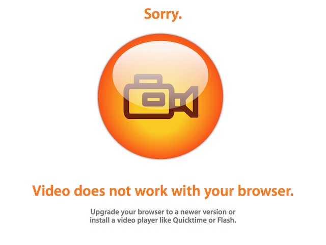 Video problem...